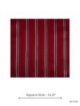 Red and Black Stripes Pocket Square
