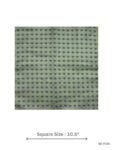 Green and Blue Geometric Pocket Square