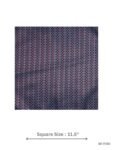 Purple and Red Geometric Pocket Square