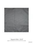 Grey Striped Pocket Square