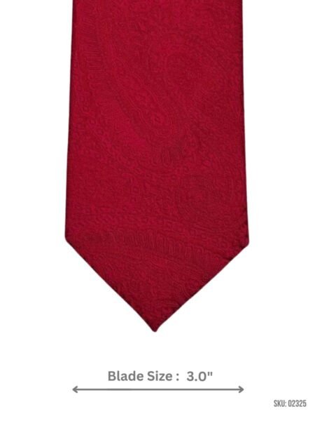 Bold Red Paisley Designer Tie