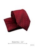 Maroon and Black Formal Woven Tie Set