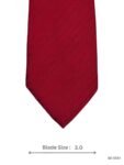 Solid Red Herringbone Tie