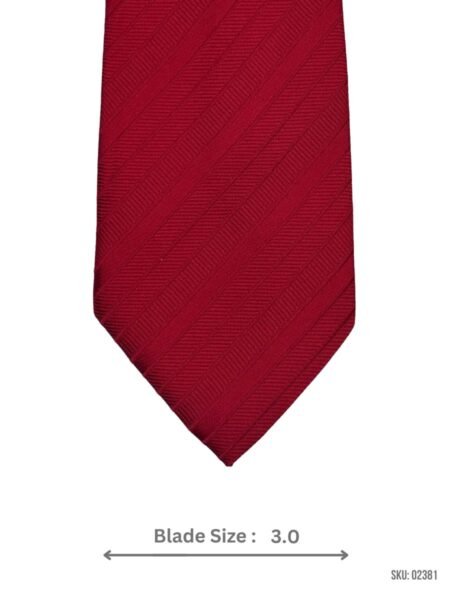 Solid Red Herringbone Tie