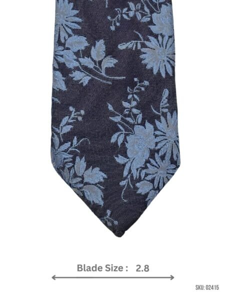 Navy Blue Floral Tie