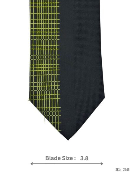 Black and Green Grid Pattern Tie