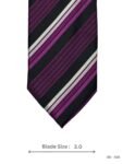 Black and Purple Striped Tie