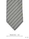 Grey Geometric Patterned Tie