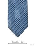 Blue with Diamond Geometric Tie