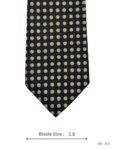 Navy Blue with Yellow Polka Dot Tie