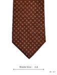 Brown and Blue Geometric Tie