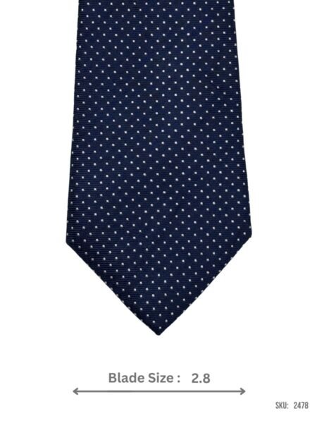 Navy Polka Dot Tie