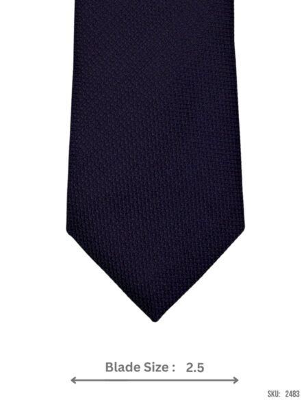 Navy Textured Solid Tie