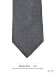 Grey Paisley Print Tie