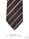 Dark Brown Striped Tie