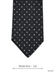 Black and White Polka Dot Tie