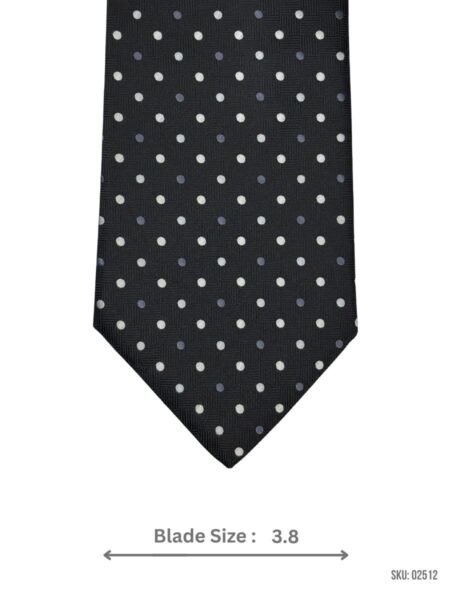 Black and White Polka Dot Tie