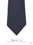 Navy Blue Checkered Tie