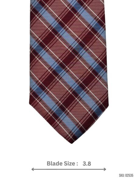 Red and Blue Plaid Tie
