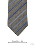 Beige and Blue Striped Tie