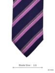 Purple and Navy Striped Tie