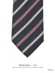 Grey and Pink Striped Tie