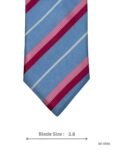 Light Blue & Pink Striped Tie