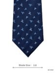 Blue Plane Print Tie