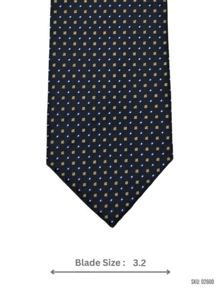 Navy Square Pattern Tie