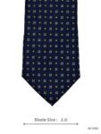 Navy and Yellow Diamond Pattern Tie