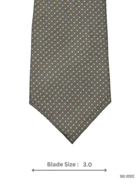 Olive Green Polkadot Tie