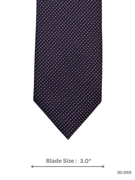 Navy Geometric Pattern Tie