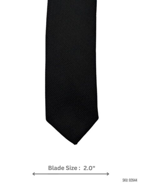 Black skinny Textured Tie