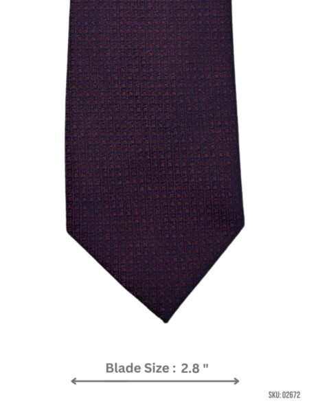 Burgundy Ribbed Tie