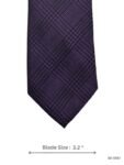 Stylish Purple Houndstooth Tie