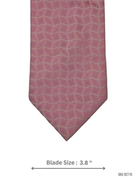 Light Pink Diamond Pattern Tie