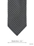 Black with Geometric Pattern Tie