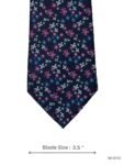 Navy Floral Pattern Tie