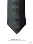 Black Tie with Textured Diamond Pattern