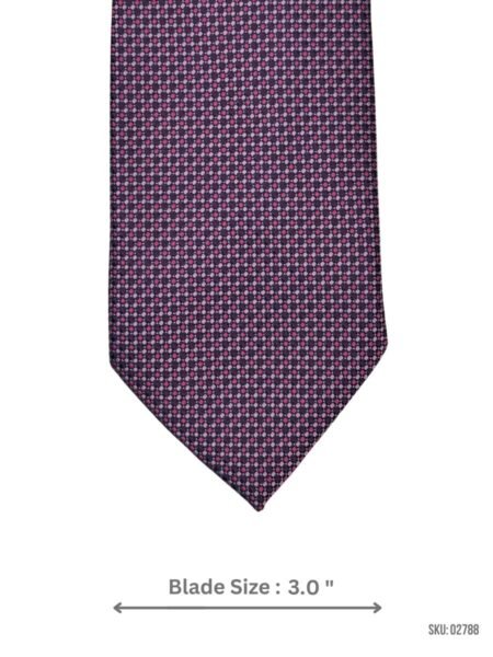 Purple and Pink Dot Patterned Tie