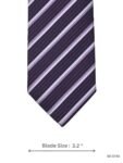 Purple and Lavender Striped Tie