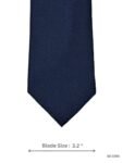 Navy Blue Tie with Tonal Paisley Pattern