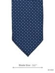 Navy Blue Tie with Light Blue Micro Motif
