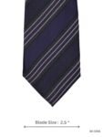 Purple & Black Diagonal Stripe Tie