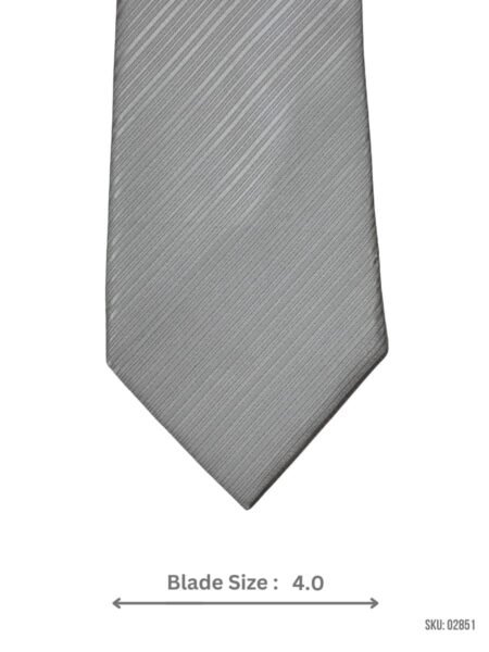 Silver Textured Tie for Weddings & Formal Outfitsr