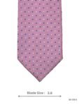 Pink Tie with Blue & White Polka Dot Pattern