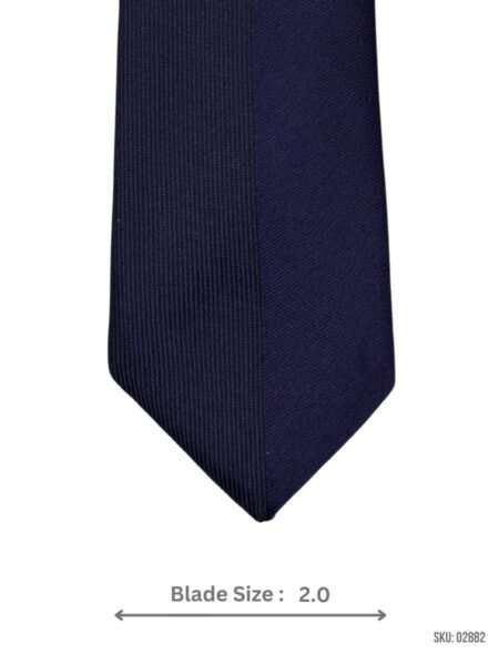 Dual‑Tone Navy Blue and Purple Textured Tie