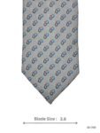 Light Grey Tie with Multicolor Micro Dot Pattern