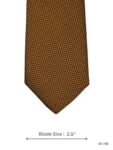 Mustard Gold Tie with Black Micro Pattern