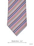 White Tie with Multicolored Stripes